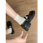 Brown British-style small leather shoes, loafers, JK shoes for women, 2026 new style Mary Jane women's shoes with skirts, soft-soled single shoes
