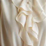 Chiffon Ruffle Trim Blouse