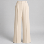 High-Waist Wide-Leg Suit Pants