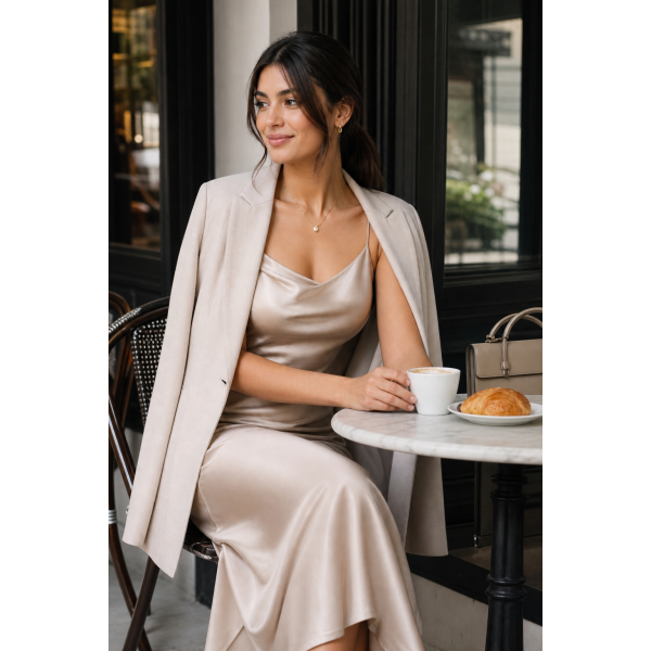 Satin Slip Cami Dress