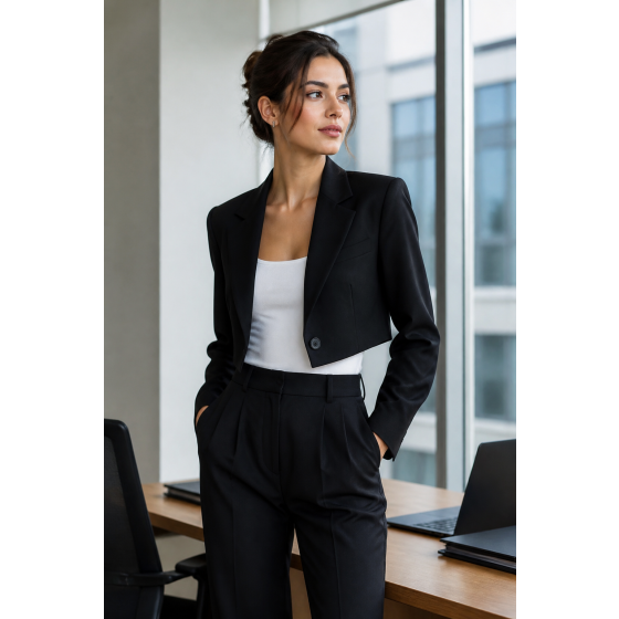 Cropped Commute Blazer