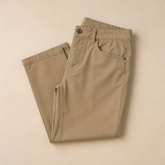 Italian Cotton Mens Casual Pants 2026 Slim Straight Trousers Soft Wrinkle Resistant Business Dress Pants