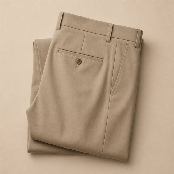 British Business Mens Dress Pants 2026 Wrinkle Free Formal Trousers Slim Straight Office Commute Pants