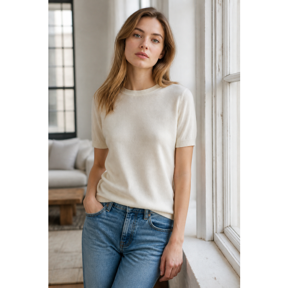 Soft Crew Knit Tee