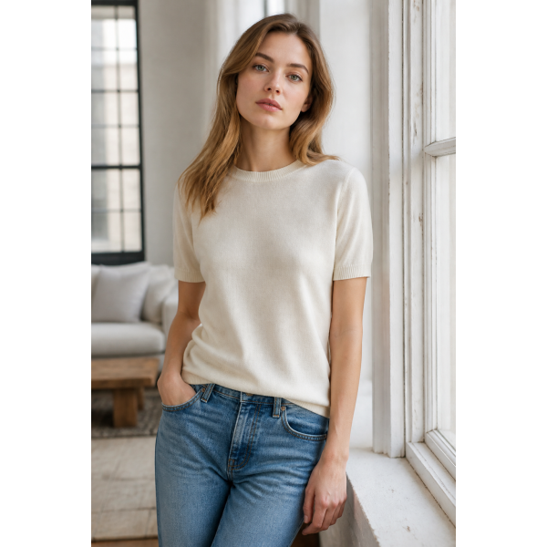 Soft Crew Knit Tee
