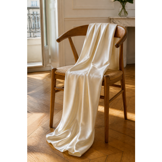 Silk-Feel Long Scarf