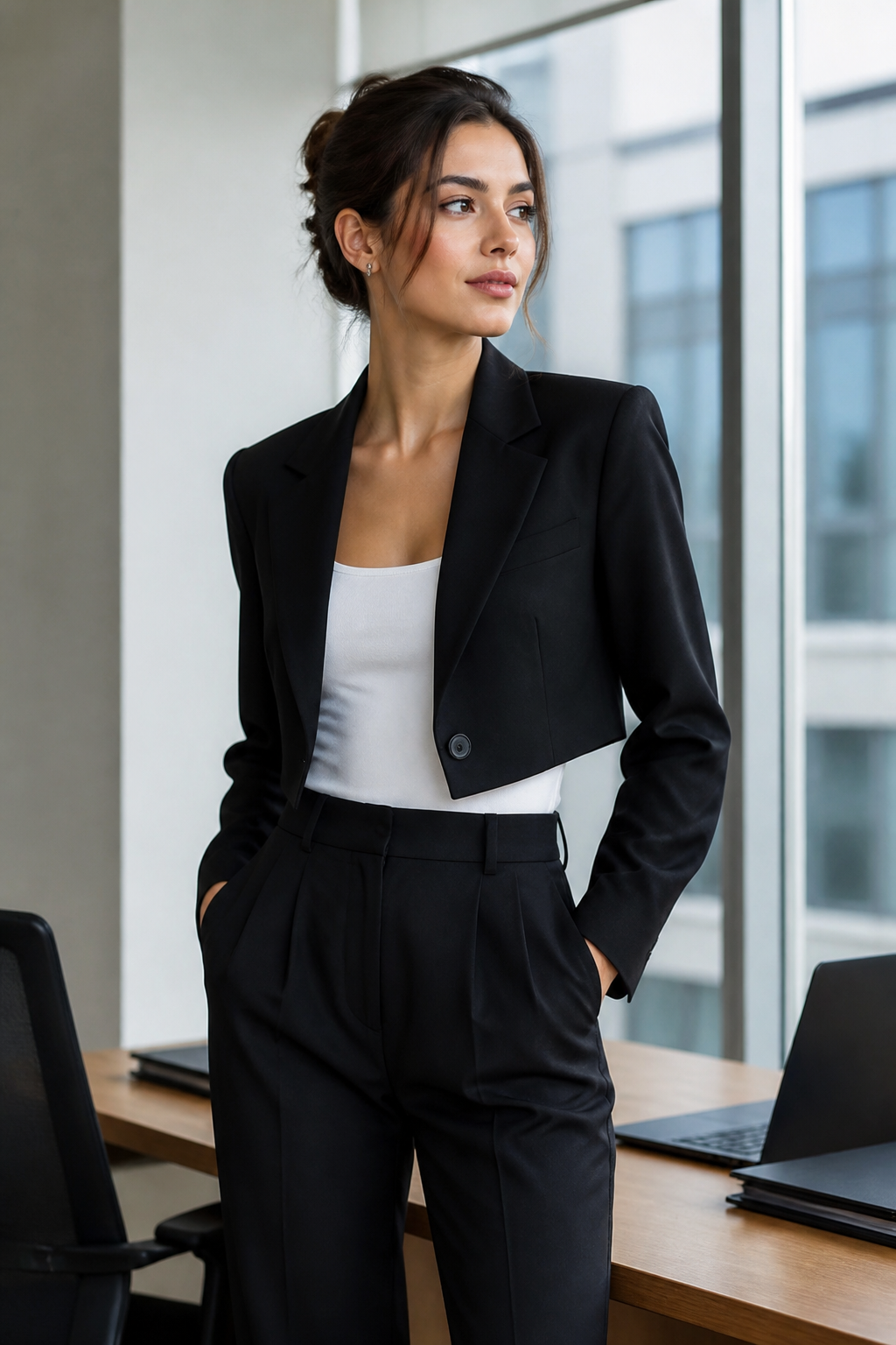 Cropped Commute Blazer