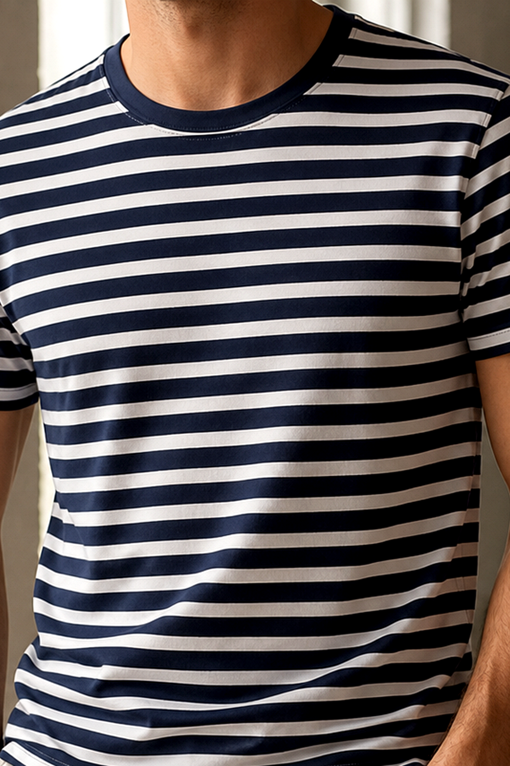Men's Stripe Tee 2026 New Fashion Everyday Wear