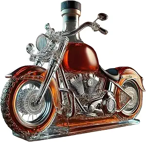 摩托车造型玻璃威士忌醒酒器